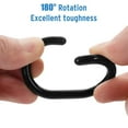 thumbnail image 5 of 12pcs Plastic Clear C Type Bathroom Shower Curtain Liner Hook Hooks Rings, 5 of 5