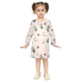 thumbnail image 2 of Girls' long-sleeved dress Candies Snowman Tree Girls' A-line dress with ribbed cuffs Soft and comfortable, 2 of 6