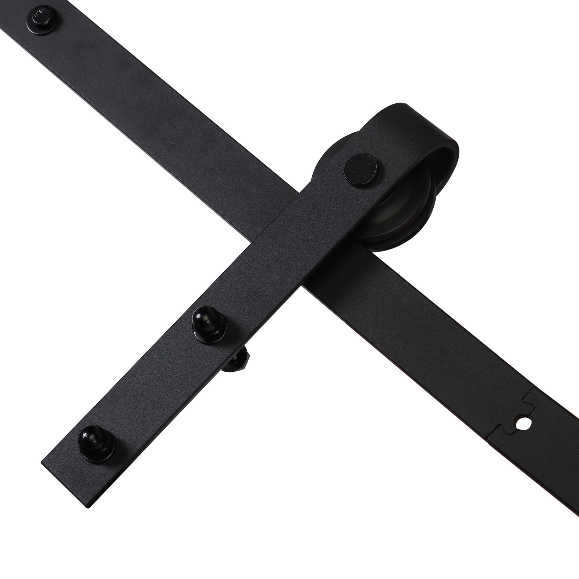 Kepooman Durable Translational Barn Door Hardware Kit with Installation Instructions, 6.6-foot Sturdy Room-door Hardware Kit for Household, Easy-to-install, Black Kepooman Durable Translational Barn Door Hardware Kit with Installation Instructions, 6.6-foot Sturdy Room-door Hardware Kit for Household, Easy-to-install, Black