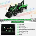 thumbnail image 6 of Infans 3-in-1 Kids Ride On Excavator Bulldozer 12V Electric Tractor Remote w/ Trailer, 6 of 7