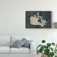 thumbnail image 4 of Trademark Fine Art 'Old World Map Blue Canada' Canvas Art by Wild Apple Portfolio, 4 of 4