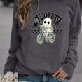 thumbnail image 1 of Sudadera Con Estampado De Fantasmas De Halloween, Sudadera Informal De Manga Larga Con Cuello Redondo, Ropa De Mujer, 1 of 4