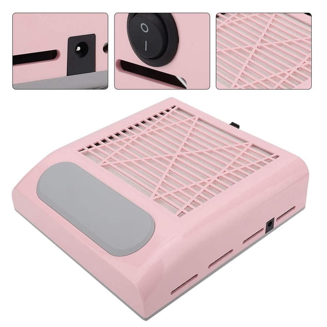 Aspirador de uñas de 80W, máquina de manicura, herramientas, ventilador de uñas de gran potencia, salón de manicura artístico