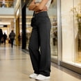 thumbnail image 5 of SBYOJLPB Women's Loose Yoga Pants Casual Solid Color Elastic Comfortable Fitness Pants Yoga Pants with Pocket, 5 of 9