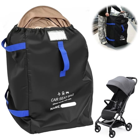 Car Seat Travel Bag for Airplane Waterproof Large Capacity Padded Stroller Storage Bag Ideal for Air Travel Family Vacations