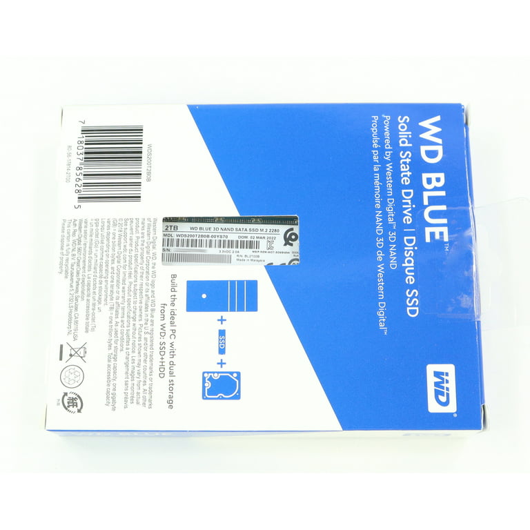 Trofast Credential Juster WD Blue 3D NAND SSD 2TB SATA 6Gb/s M.2 2280 WDS200T2B0B-00YS70 - Walmart.com