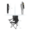 thumbnail image 3 of Ozark Trail Deluxe Camping Chair, Holds up to 225lbs, 600D Polyester, Steel Frame, 3 of 8