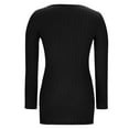 thumbnail image 6 of Dresses For Women Sevevn Womens Summer Dresses Square Neck Short Sleeve Ribbed Knit Slim Fitted Basic Bodycon Mini Pencil Dress, 6 of 8