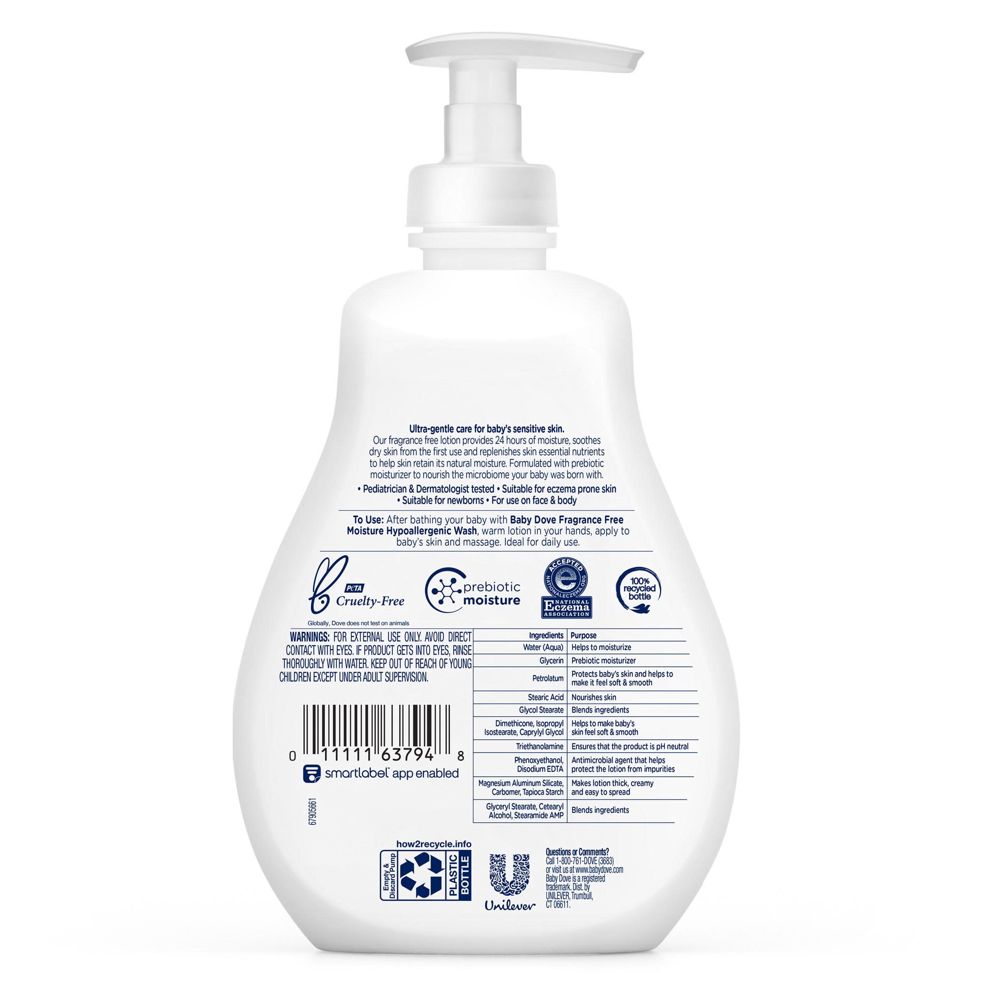 dove baby dove sensitive moisture lotion