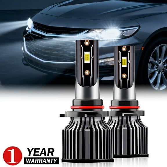 Fits Chevy Malibu 2016-2018 9005 LED Headlight Bulbs High&Low Beam 6500K White Super Bright Plug & Play