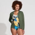 thumbnail image 4 of Lands' End Women's Petite SunShade UPF 50 Hooded Zip Front Rash Guard, 4 of 6