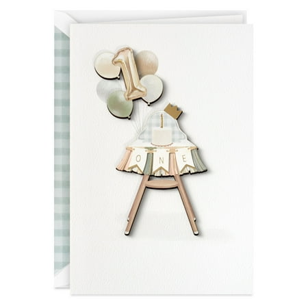 Hallmark Signature First Birthday Card (Cutest One)