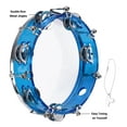 thumbnail image 6 of Muslady 8-inch Tambourine Handbell Hand Drum with Double Row Jingles Percussion Instrument, 6 of 7