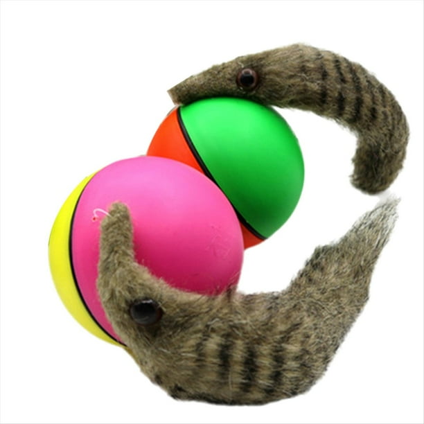 Pelota Rodante Eléctrica para Castor y Hurón, Ideal para la Interacción Entre Perros y Gatos, Ideal para Entrenamiento Aleatorio de Agilidad .