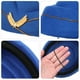 thumbnail image 3 of EeaseMX Sombrero de azafata de aire para mujer Sombrero de asistente de vuelo de lana Gorra de azafata para disfraz Cosplay Interpretación musical - Talla M (azul real), 3 of 7