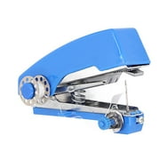 Handheld Sewing Machine Hand Sewer Manual Home Travel Small Outdoor Pocket Blue Mini Sewing Device Portable Embroidery Machine Tailoring Machine Tiny Textile Machine Sewing Machines