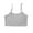 Gray, variant on Girls Training Bra Sports Training Bras for Girls Seamless Cami Bralettes Sports Ribber Underwear Vests Girls Bras No Underwear Black L