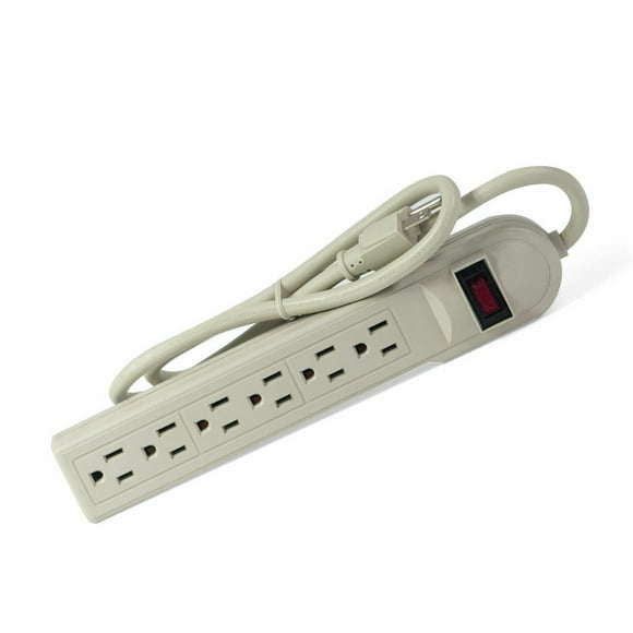6F POWERBAR W/6 Outlets Surge Protection