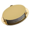 thumbnail image 2 of Miangastore Drinking Coasters Stainless Steel 6Pcs 3.3In Mirror Finish, 2 of 8