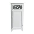 thumbnail image 1 of Teamson Home Armoire de Rangement de Salle de Bain Autoportante Moulage en Croix 1 Porte Blanc, 1 of 2