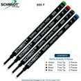 thumbnail image 2 of Schmidt 888 Safety Ceramic Rollerball Refill - Black, Blue, Green, Red Ink (Fine Tip 0.6mm) - Pack of 8, 2 of 3