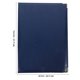 thumbnail image 5 of unbranded Portafolio Azul Para Oficina Con Estructura Y Artesanía Detallada Para Documentos, 5 of 6
