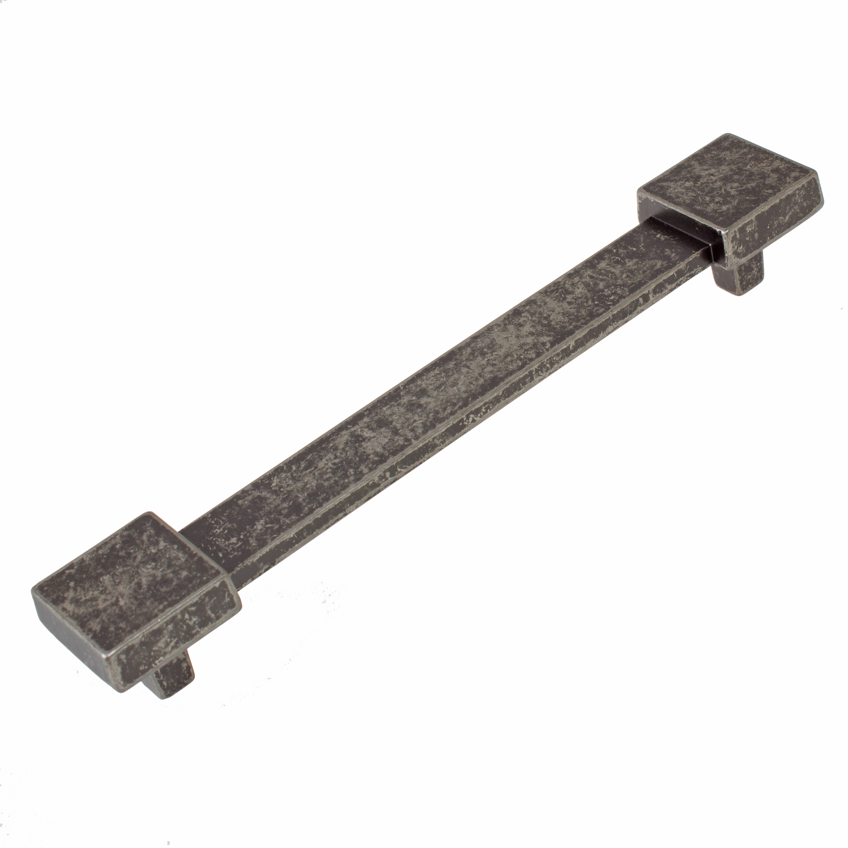 GlideRite 5 Inch Center Square Edge Pull Cabinet Hardware Handles, Weathered Nickel, Pack of 25 - image 1 of 5