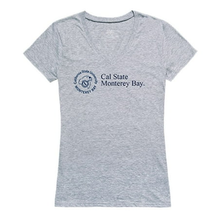 - Cal State University, Monterey Bay Otters Women's Seal Tee T-Shirt Heather Grey Large