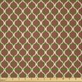 thumbnail image 2 of Ambesonne Retro Fabric by the Yard Microfiber, Chevron Scrolls, 3 Yards, Dark Orange Sand Brown, 2 of 2
