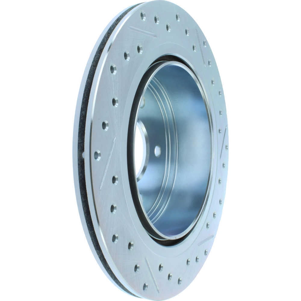 StopTech 227.42047R Select Sport Drilled and Slotted Brake Rotor; Rear Left, improved looks and