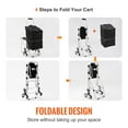 thumbnail image 6 of VEVOR 50L Stair Climbing Cart with Foldable Design, Waterproof Bag, and Built-in Seat, 6 of 12