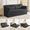 Black, variant on 5-in-1 Convertible Sofa Bed, 60" Boneless Couch Tri Folding Mattress,Corduroy Futon Couch Sleeper