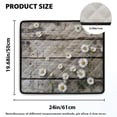 thumbnail image 2 of ZIATUBLES Daisy Wood Grain Washer and Dryer Top Protector Mat, Dust Proof Washing Machine Top Cover Pad for Laundry Room Washable Home Kitchen Decor Accessories, 24 x 19.7 Inch, 2 of 6