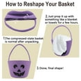 thumbnail image 5 of Halloween Basket for Kids, Trick or Treat Basket, Cute Pumpkin Candy Bucket, Boo Spooky Small Baskets, Jack O Lantern Bags for Girls/Boys Gift Baskets Empty, 5 of 7