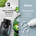 thumbnail image 3 of Ácido Fólico 240 Cápsulas con Brócoli y Espinaca B LIFE Cápsulas, 3 of 7