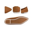 thumbnail image 2 of BLISSFUL STEP Mesh Knit Flats Pointed Toe Slip on Ballet Flats for Women Burnt Orange (Size 9), 2 of 4