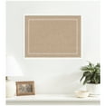 thumbnail image 2 of Kate and Laurel Framed Fabric Pinboard 25 x 19, White Scalloped Edge Printed Linen Modern Bulletin Board for Use as a Vision Board or Wall Organization, Lucie White Frame, 2 of 8