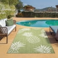 thumbnail image 3 of LR Home Camila 5' x 7', Beige/Green Pineapple Fade, Stain, and Moisture Resistant Indoor/Outdoor Area Rug, 3 of 10