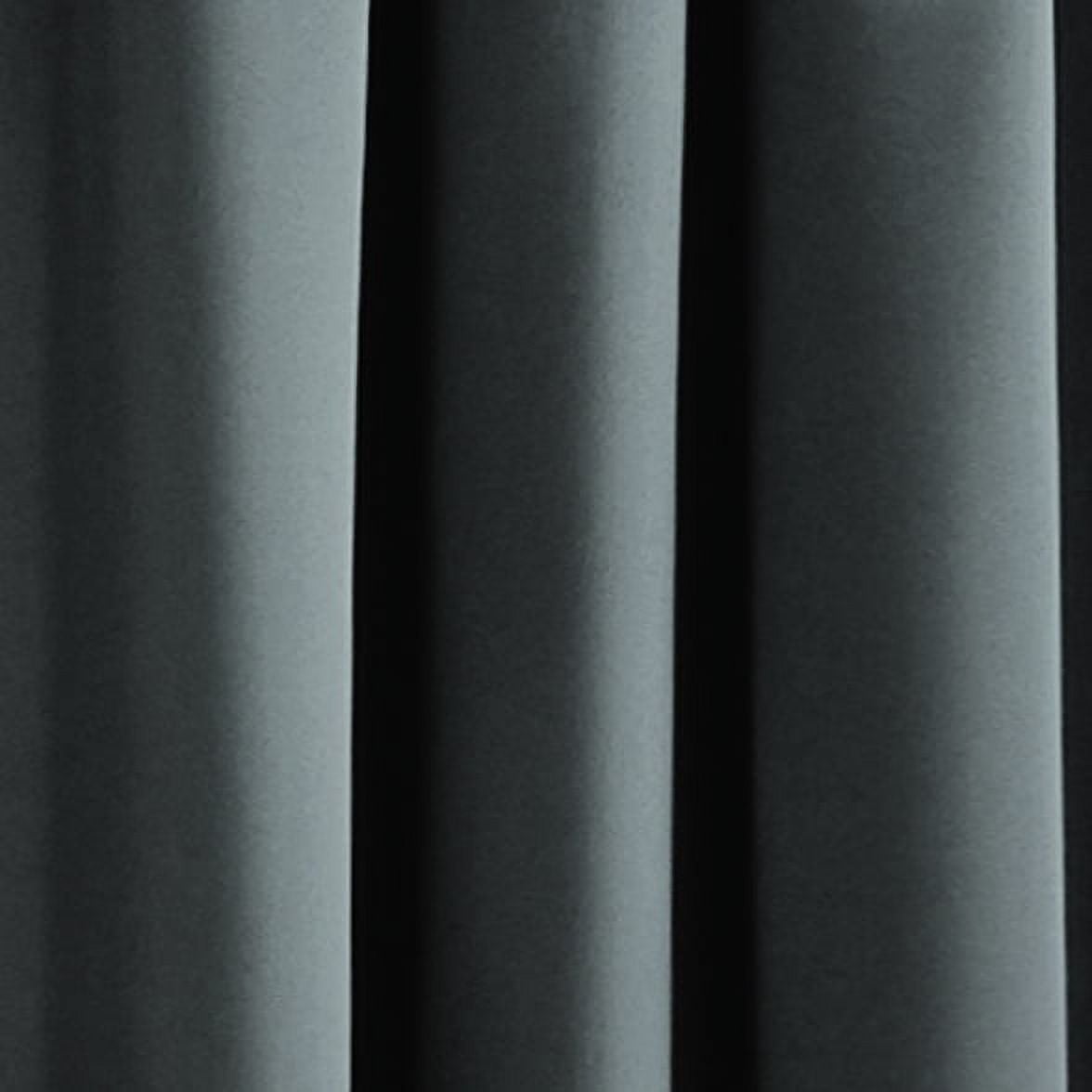(2 pack) Mainstays Blackout Curtain Panel Pair, Gray, 30 in x 84 in, Set of 2
