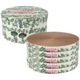 thumbnail image 2 of THE LICKER STORE Kate 12" Modern Patterned Cardboard Reversible Cat Scratcher Pad In Box with Catnip, Cat Green (5-Pack), 2 of 5