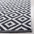 thumbnail image 4 of SAFAVIEH Montauk Tryik Geometric Diamonds Cotton Area Rug, Black/Ivory, 5' x 8', 4 of 7