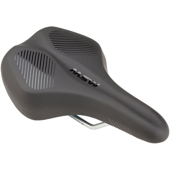 MSW SDL-164 Spin Fitness Saddle - Black Soft-Touch Cover High Density Foam