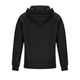thumbnail image 4 of Fall Winter Mens Tactical Zip Up Hoodie Regular Fit Long Sleeve Sweatshirt Jacket Cargo Sleeve Casual Hiking Streetwear Black M, 4 of 4