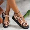 thumbnail image 4 of Bohemian Platform Athletic Sandals for Women 2025 Ethnic Beach Summer Outdoor Sports Footbed Walking Sandals, 4 of 7