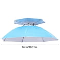 thumbnail image 3 of Ohmyroo Fishing Umbrella Hat Double-Layer Ventilated Sun Protection For Outdoors, 3 of 6