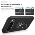 thumbnail image 4 of Allytech Hybrid Case for Google Pixel 9 Pro with 360° Rotatable Ring Kickstand, Soft TPU + Rugged PC, Screen Lens Protection Shockproof Anti-Fall Magnetic Car Mount Back Case - Black, 4 of 7
