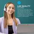 thumbnail image 2 of JLab Go Work Pop Auriculares Inalámbricos On-Ear, Lila, Más de 50 Horas de Reproducción, Bluetooth Multipunto, Micrófono Giratorio, Micrófono MEMS con Cancelación de Ruido, Ligeros y Portátiles, para, 2 of 5