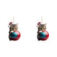 thumbnail image 1 of Navidad Lindo Gato Adornos Acrílico Coche Decoraciones (I), 1 of 2