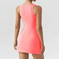 thumbnail image 4 of DailyTrove Women's Solid Color Athletic Dress, Sleeveless, Casual Gym & Outdoor Wear, Stretchy Nylon Blend, Fit & Flare, 4 of 5
