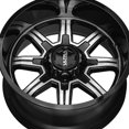 thumbnail image 3 of ULTRA 229sb menace 20x10 -25et 106.10mm satin black satin clear coat wheel, 3 of 3